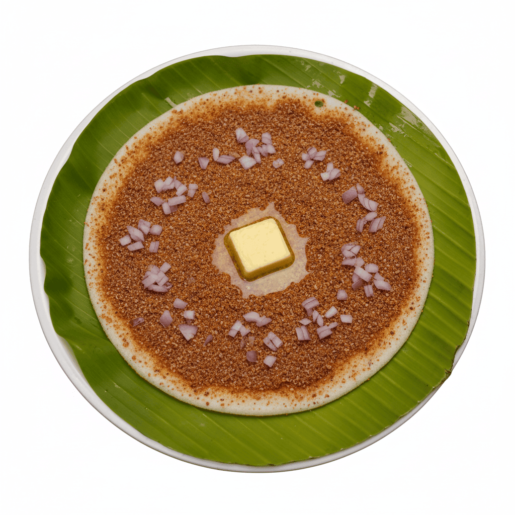 Butter Onion Podi Uthappam